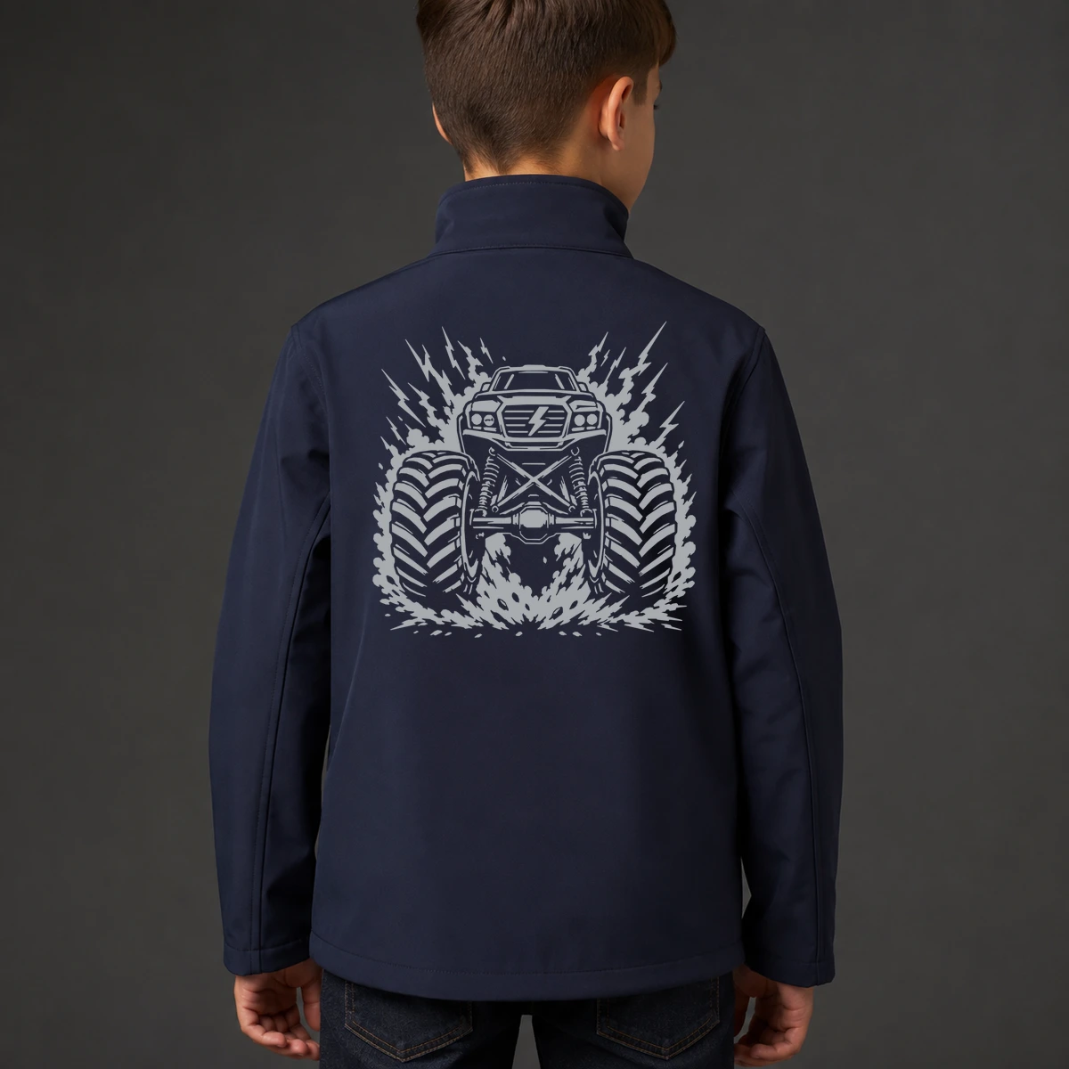 Monstertruck Kids Softshelljacke | reflect+ by Marketing-MV