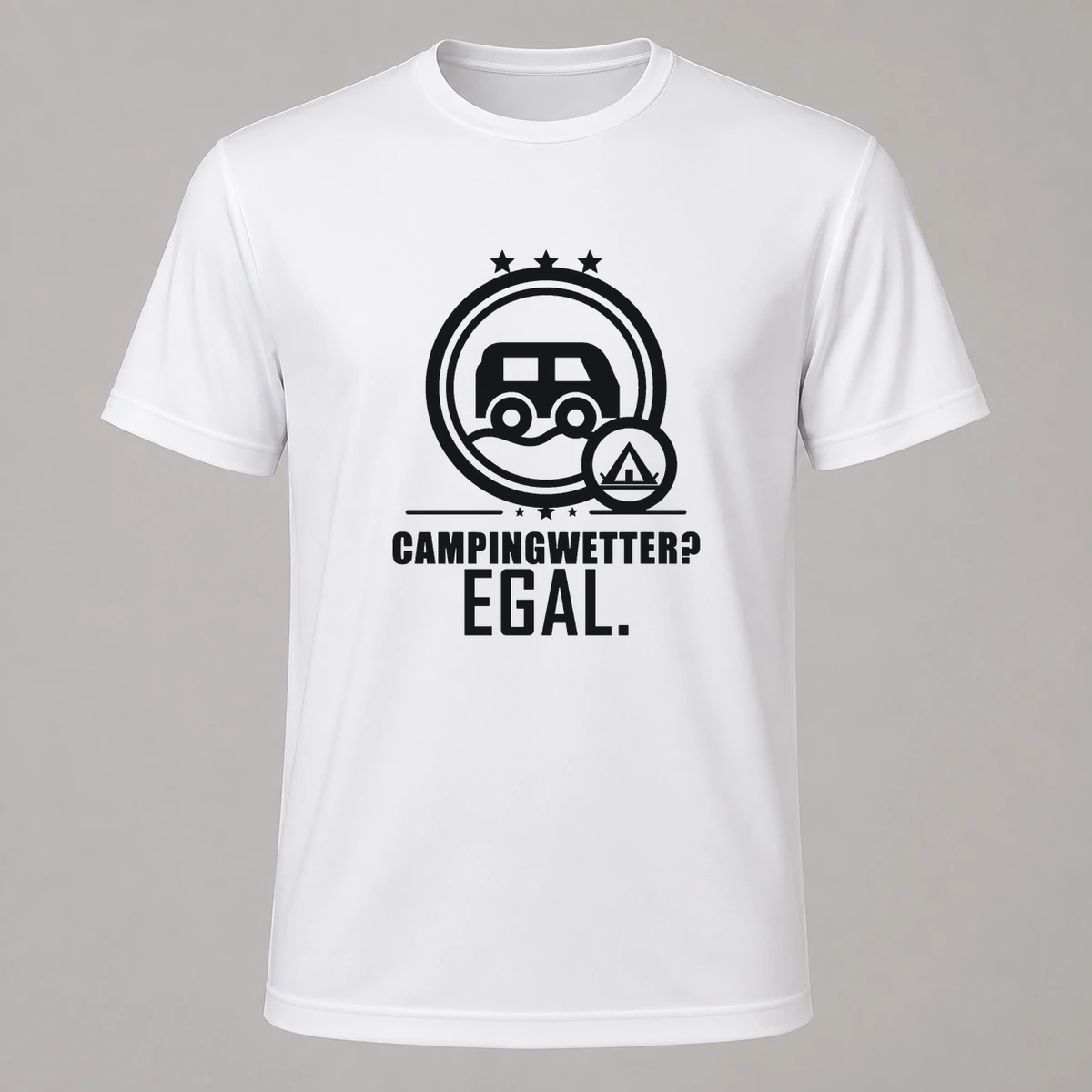 Campingwetter egal T-Shirt Flexdruck | Marketing-MV