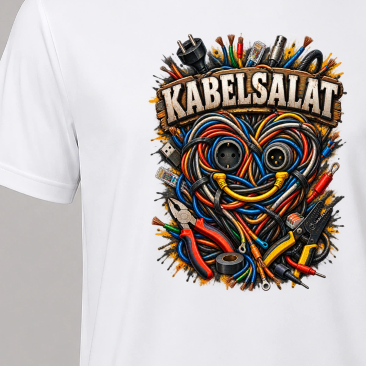 Kabelsalat T-Shirt Sublimation | Marketing-MV