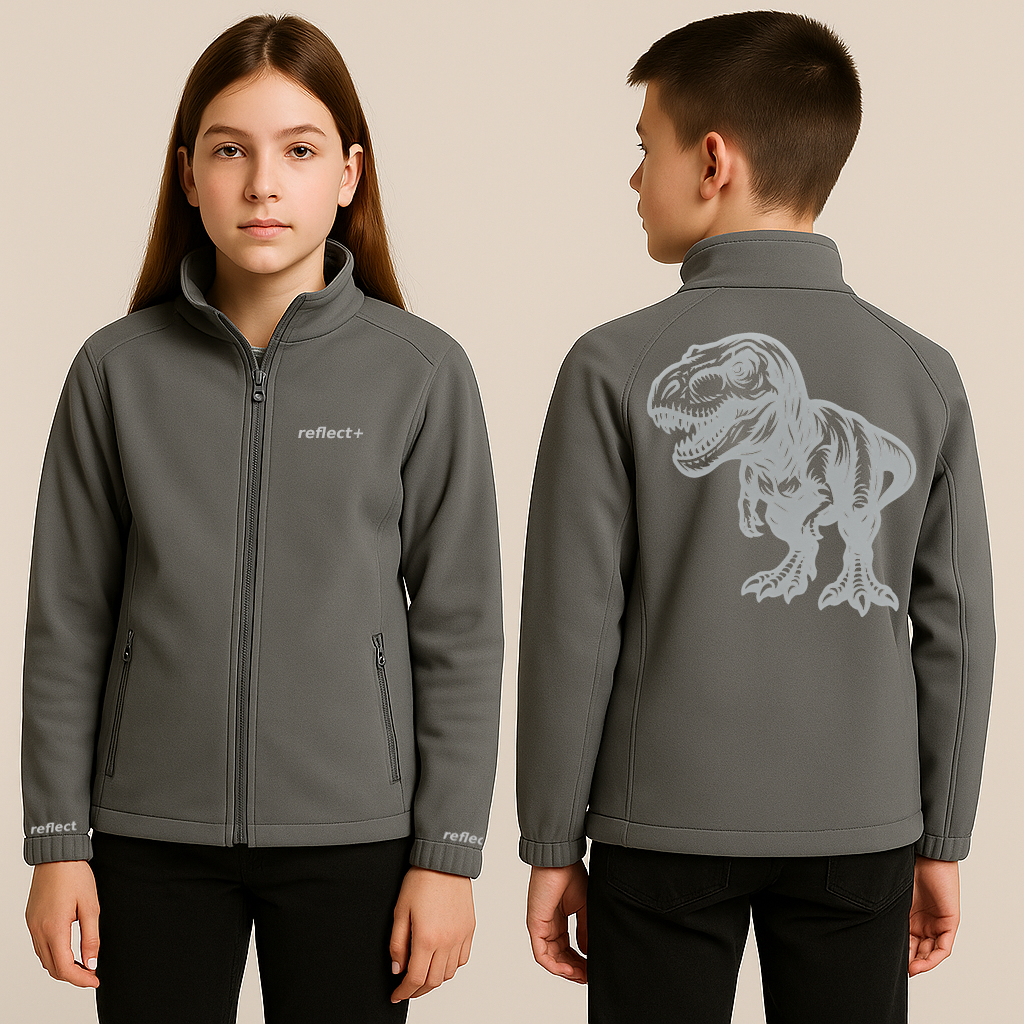 T-Rex Kids Basic Softshell Jacket | reflect+ by Marketing-MV