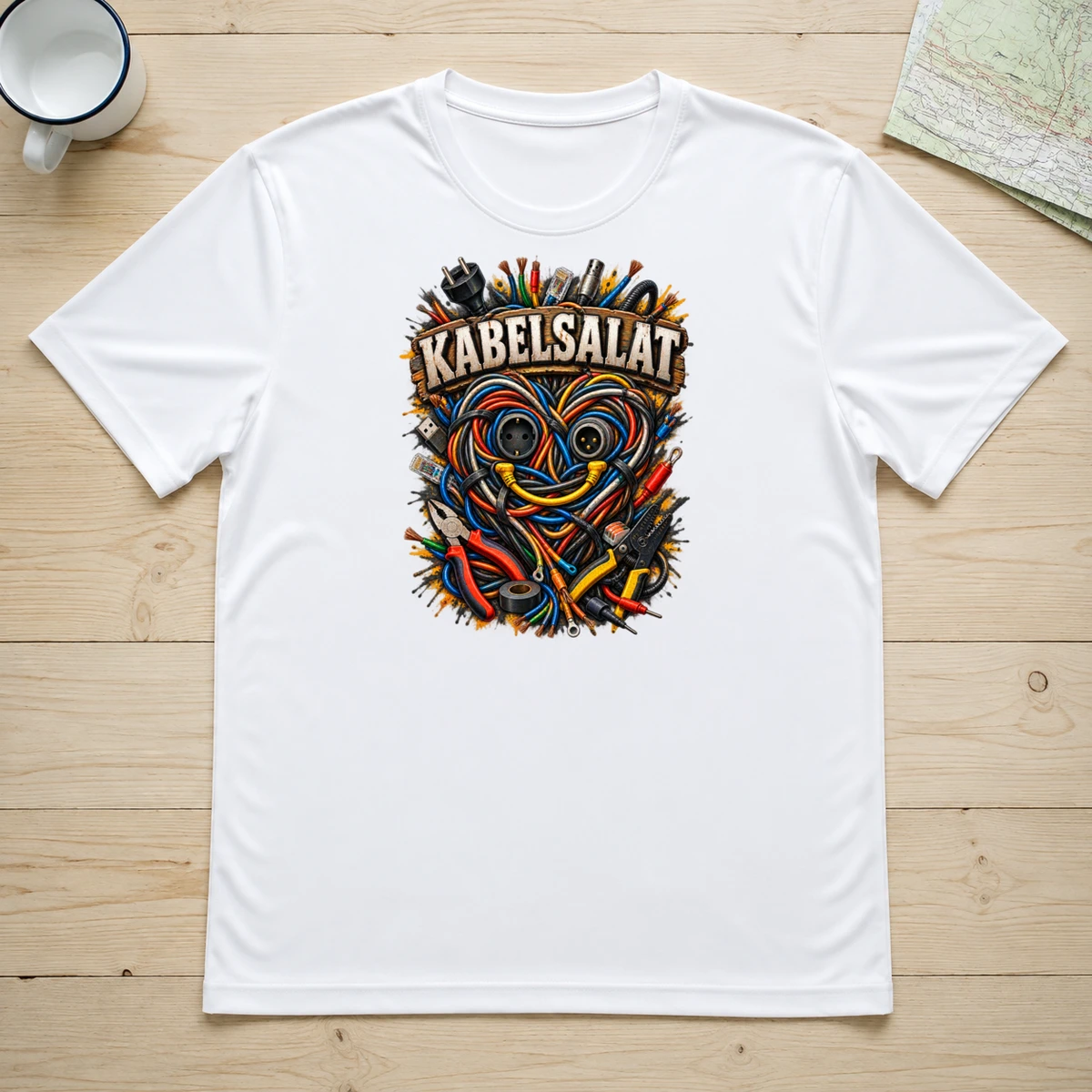 Kabelsalat T-Shirt Sublimation | Marketing-MV