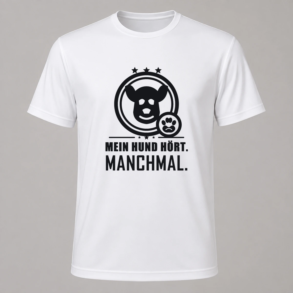 Mein Hund hört manchmal T-Shirt Flexdruck | Marketing-MV