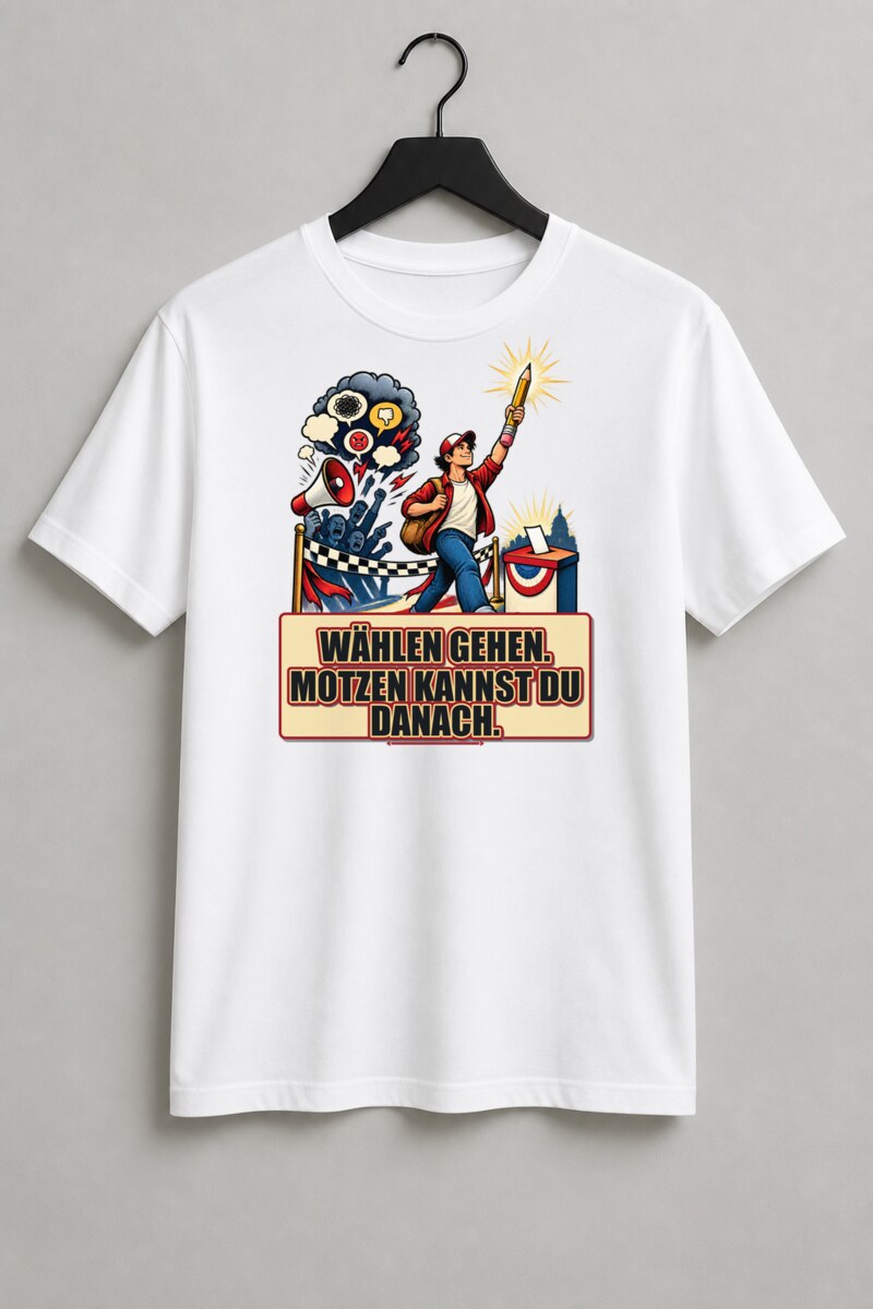 Wählen gehen. Motzen kannst du danach.