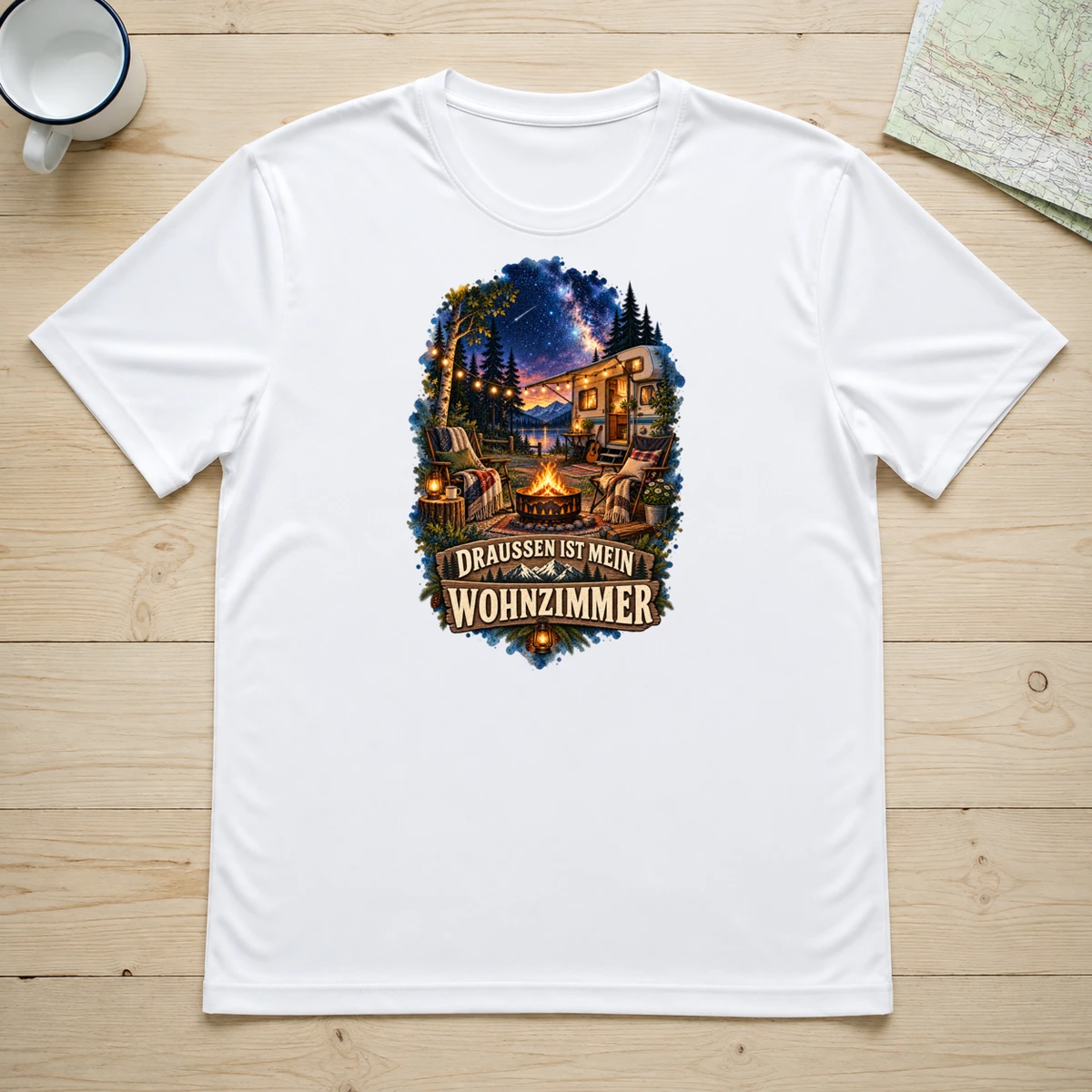 Draussen ist mein Wohnzimmer T-Shirt Sublimation | Marketing-MV