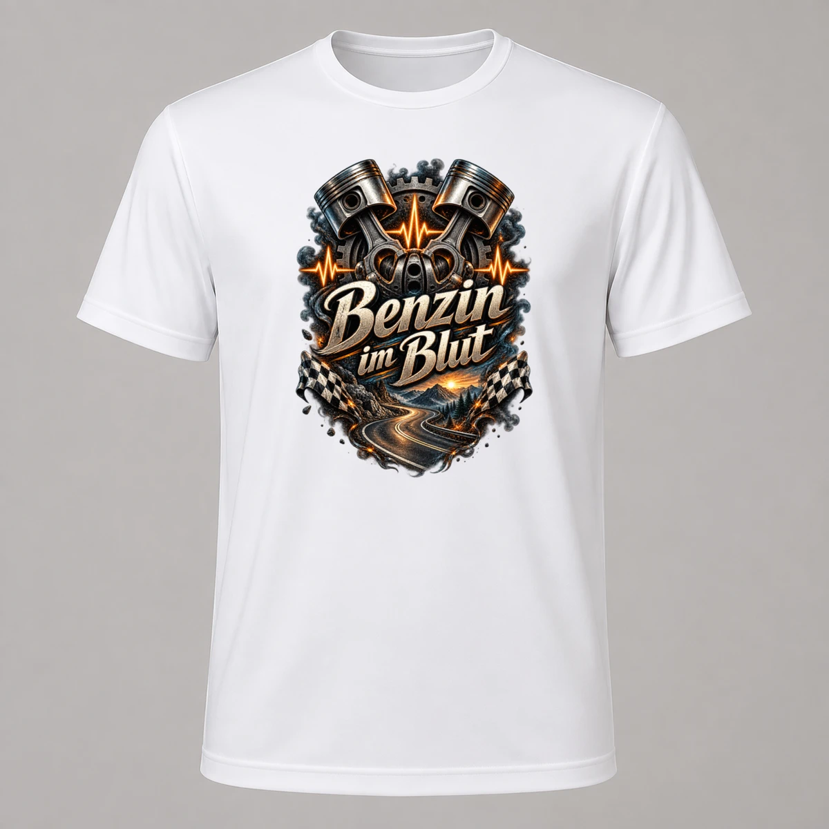 Benzin im Blut T-Shirt Sublimation | Marketing-MV
