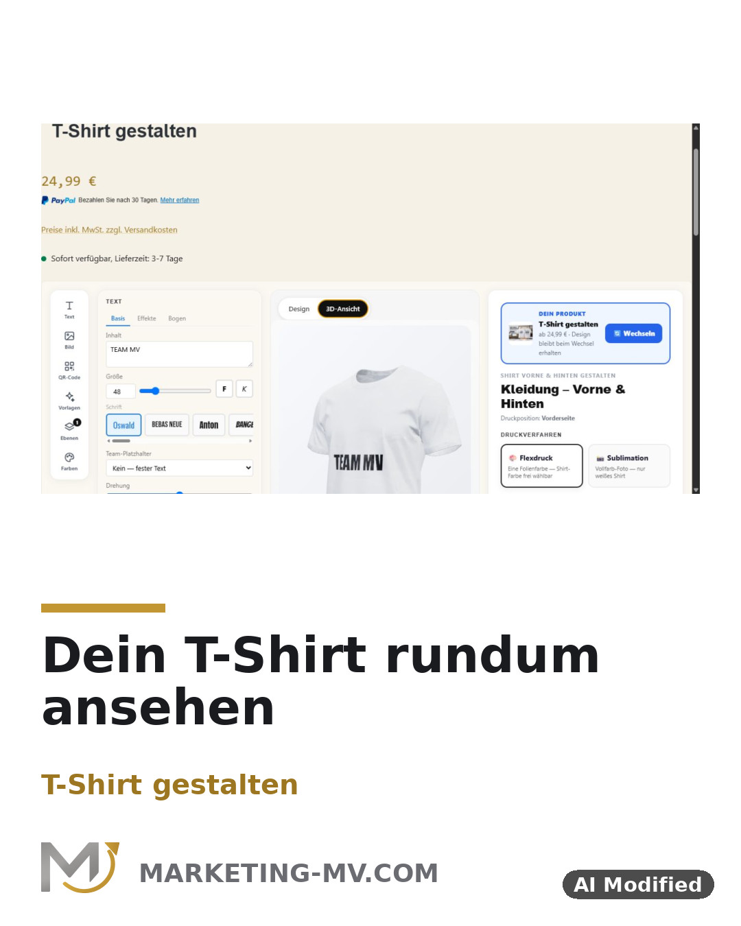 Produkte selbst designen: Kleidung, Tassen & mehr