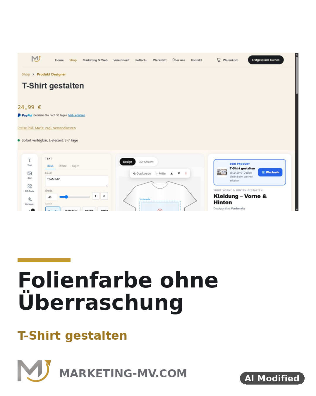 Produkte selbst designen: Kleidung, Tassen & mehr
